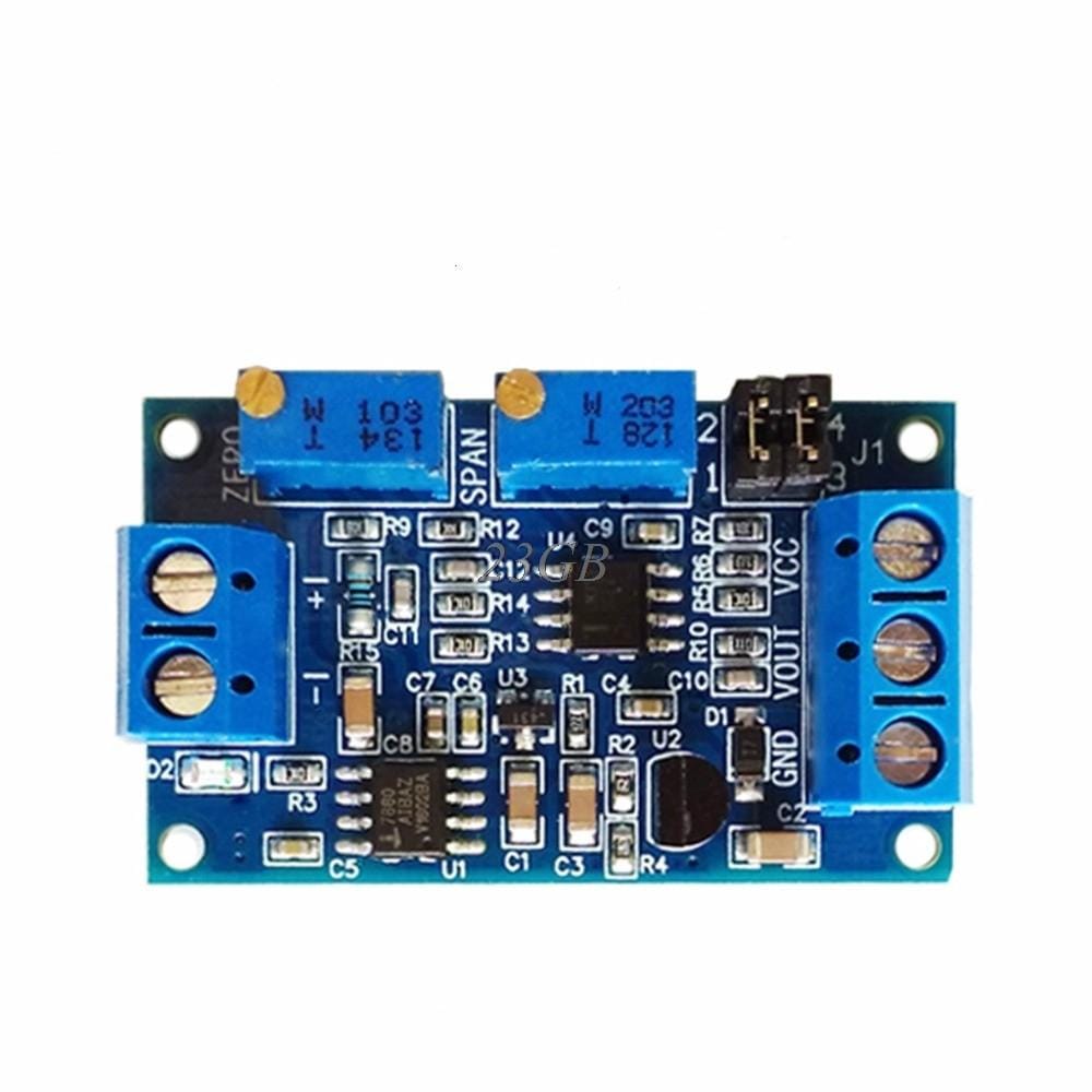 Current to Voltage Module 0 / 4-20mA to 0-3.3V5V10V Voltage Transmitter Signal Conversion Conditioning Adapter Current to Voltage Module 0 / 4-20mA to 0-3.3V5V10V Voltage Transmitter Signal Conversion Conditioning Adapter